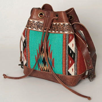 American Darling Cross Body Hand Tooled Saddle Blanket Hair On Genuine Leather Western Women Bag Handbag Purse Crossbody Cute